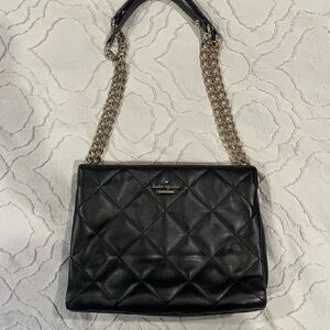 Kate Spade Black Quilted Shoulder Bag